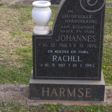 HARMSE Johannes 1916-1976 &amp; Rachel 1917-1993