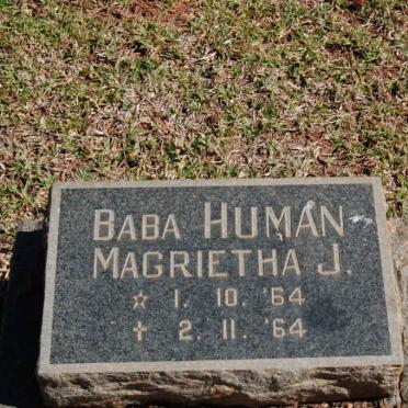 HUMAN Magrietha J. 1964-1964