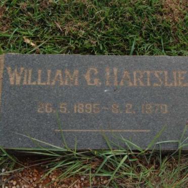 HARTSLIEF William G. 1895-1979