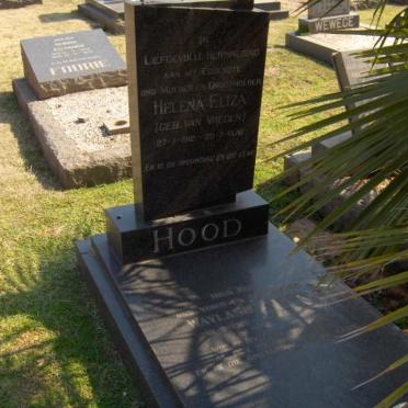 HOOD  Helena Eliza nee VAN VREDEN 1912-1970