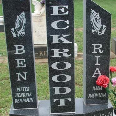 HECKROODT Pieter Hendrik Benjamin 1943-1996 &amp; Maria Magdalena 1944-1979