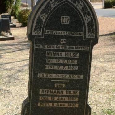 HILSE Hermann 1851-1932 &amp; Minna 1859-1923