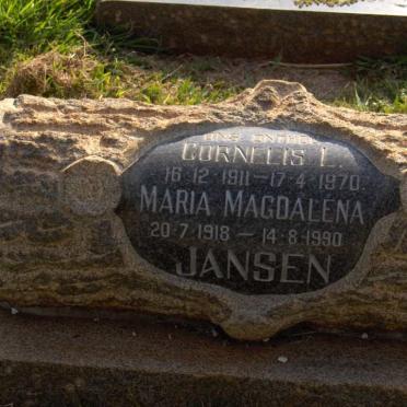 JANSEN Cornelis L. 1911-1970 &amp; Maria Magdalena 1918-1990