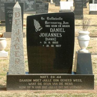 JAGER Daniel Johannes, de 1955-1977
