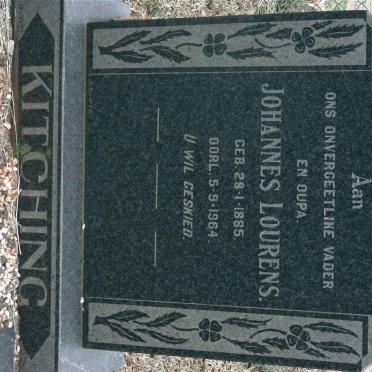 KITCHING Johannes Lourens 1885-1964