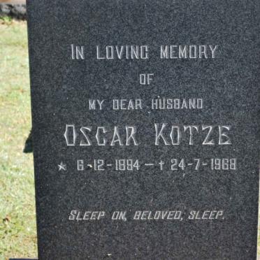 KOTZE Oscar 1894-1968