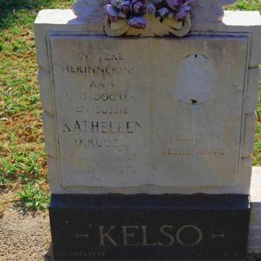 KELSO Katheleen nee KRUGER 1958-1979