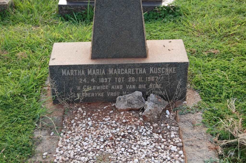 KUSCHKE Martha Maria Margaretha 1897-1967