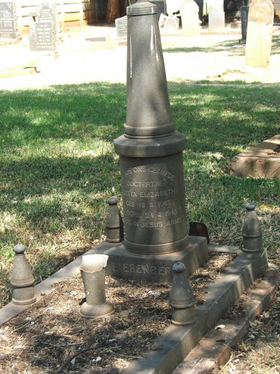 LIEBENBERG Aletta Elizabeth 1945-1945