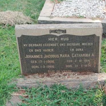 LOGGERENBERG Johannes Jacobus, van 1906-1966 &amp; Maria Catharina A. 1914-1974