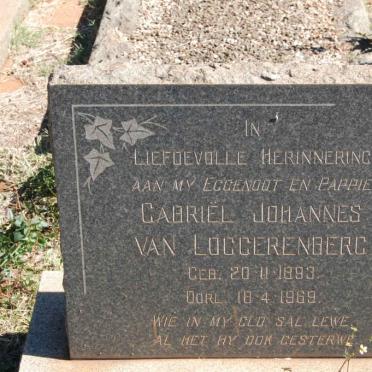 LOGGERENBERG Gabriël Johannes, van 1893-1969