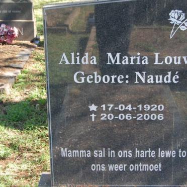LOUW Alida Maria nee NAUDÉ 1920-2006