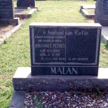 MALAN Johannes Petrus 1899-1971