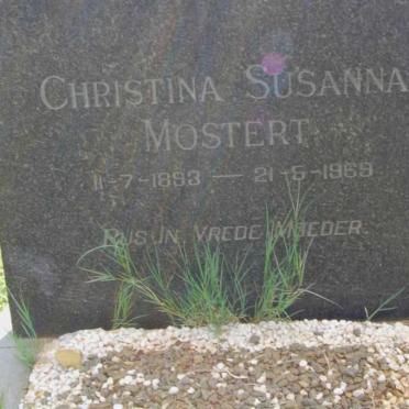 MOSTERT Christina Susanna 1893-1969