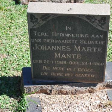 MANTE Johannes Marte 1968-1968