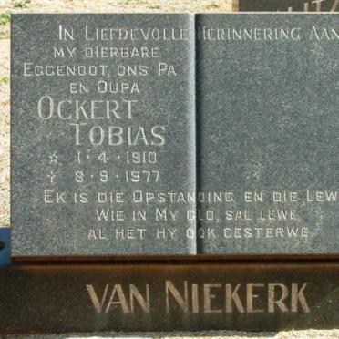 NIEKERK Ockert Tobias, van 1910-1977
