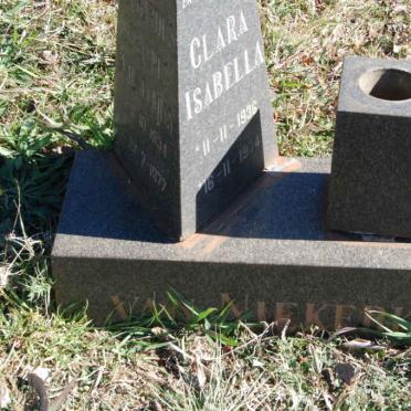 NIEKERK Gerhardus Johannes Wilhelmus, van 1934-1977 &amp; Clara Isabella 1936-1974 