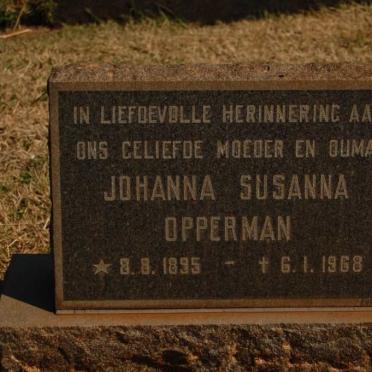 OPPERMAN Johanna Susanna 1895-1968