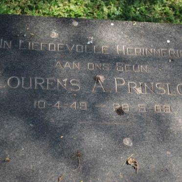 PRINSLOO Lourens A. 1949-1969