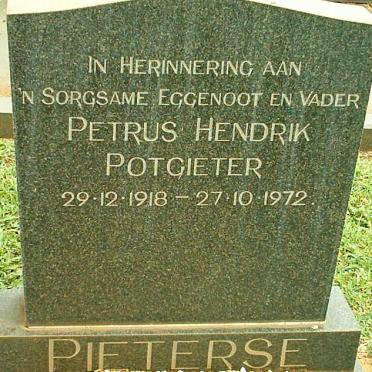 PIETERSE Petrus Hendrik Potgieter 1918-1972