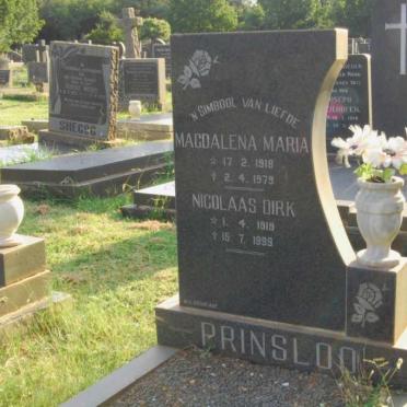 PRINSLOO Nicolaas Dirk 1919-1999 &amp; Magdalena Maria 1918-1979