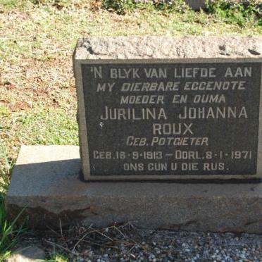 ROUX Jurilina Johanna nee POTGIETER 1913-1971