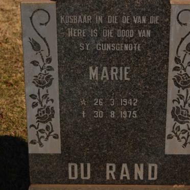 RAND Marie, du 1942-1975
