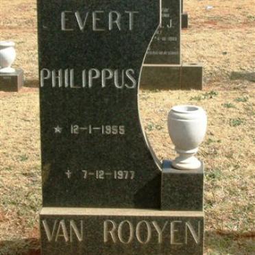 ROOYEN Evert Philippus, van 1955-1977