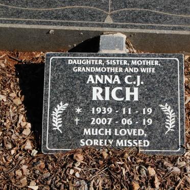 RICH Anna C.J. 1939-2007