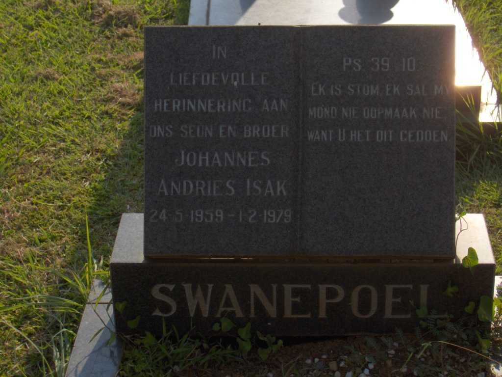 SWANEPOEL Johannes Andries Isak 1959-1979