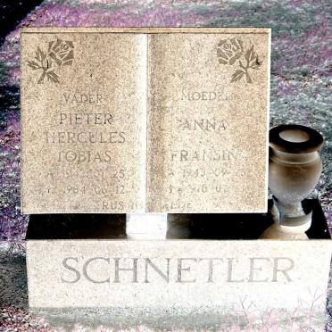 SCHNETLER Pieter Hercules Tobias 1942-1984 &amp; Anna Fransina 1943-1978