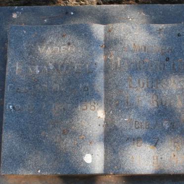 STRICKER Emanuel 187?-1962 &amp; Margaretha Louisa LE ROUX 188?-1976