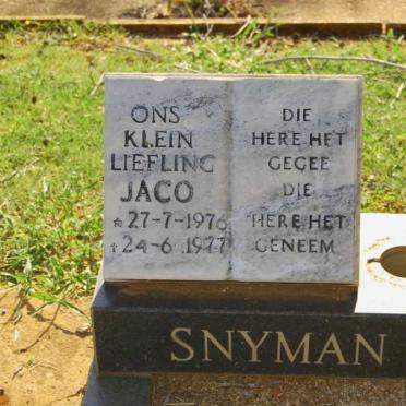 SNYMAN Jaco 1976-1977