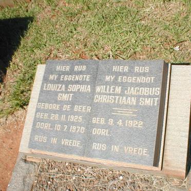 SMIT Willem Jacobus Christiaan 1922- &amp; Louiza Sophia DE BEER 1925-1970