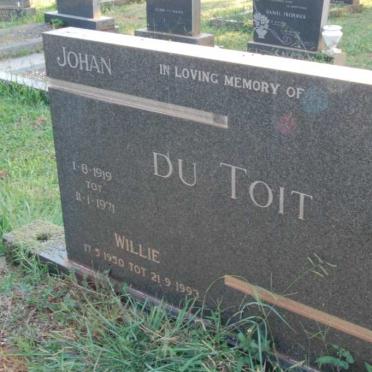 TOIT Johan, du 1919-1971 :: DU TOIT Willie 1950-1993