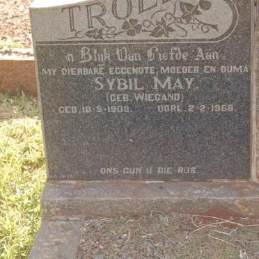 TROLLIP Sybil May nee WIEGAND 1909-1966