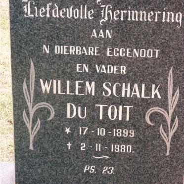 TOIT Willem Schalk, du 1899-1980