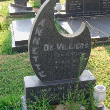 VILLIERS Annette, de nee VENTER 1960-1979