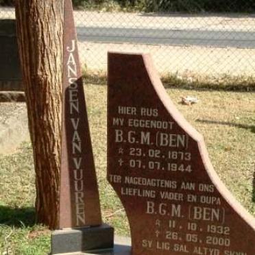 VUUREN B.G.M., Jansen van  1873-1944 :: JANSEN VAN VUUREN B.G.M. 1932-2000