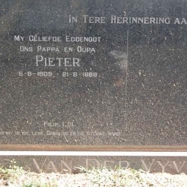 VYVER Pieter , van der 1909-1968