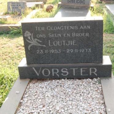 VORSTER Loutjie 1953-1973