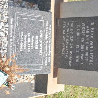 VISSER J.J. 1913-1970 &amp; C.P.B. 1920-2003