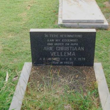VELLEMA Arie Christiaan 1913-1979