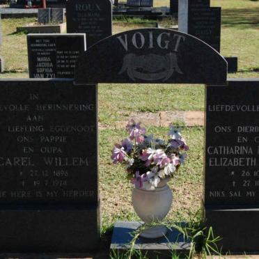 VOIGT Carel Willem 1896-1974 &amp; Catharina Magdalena Elizabeth BESTER 1904-1978