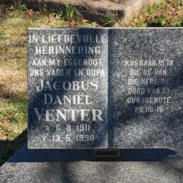 VENTER Jacobus Daniël 1911-1998