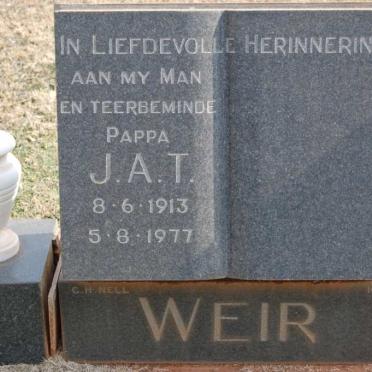 WEIR J.A.T. 1913-1977