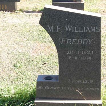 WILLIAMS M.F. 1923-1974