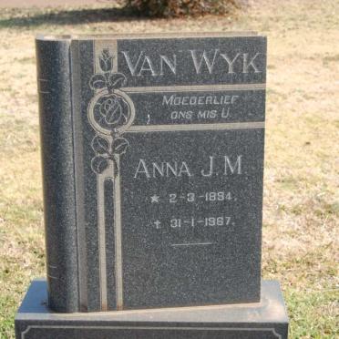 WYK Anna J.M., van 1894-1967
