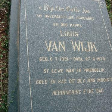 WIJK Louis, van 1921-1970