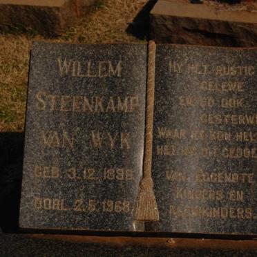 WYK Willem Steenkamp, van 1898-1968